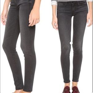 Frame Denim Gray Le Skinny de Jeanne